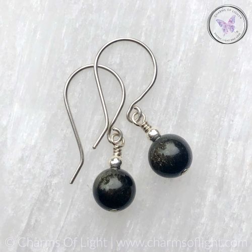 Golden Obsidian Earrings